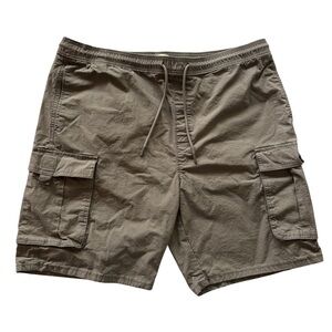 Men's Levi's Size XL Cargo Shorts Beige with Side Pockets Elastic Waist